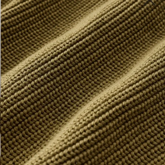 Quince Organic Cotton Fisherman Boxy Cropped Cardigan small NWT herb green - Picture 6 of 12